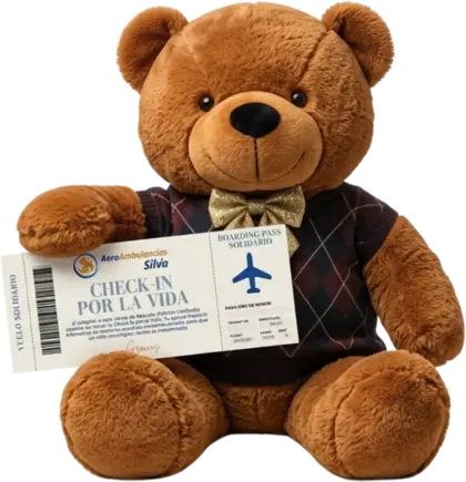 El Héroe de Rescate, el oso de peluche de la campaña